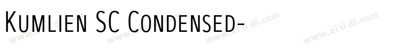 Kumlien SC Condensed字体转换